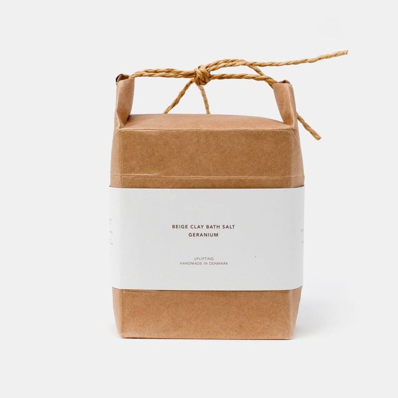 Beige Clay Bath Salt - Geranium