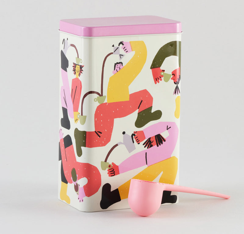 Wrap - Coffee Pouring Tricks Coffee Tin with Coffee Scoop