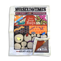 Crinkly Cloth Newspaper - Bugs