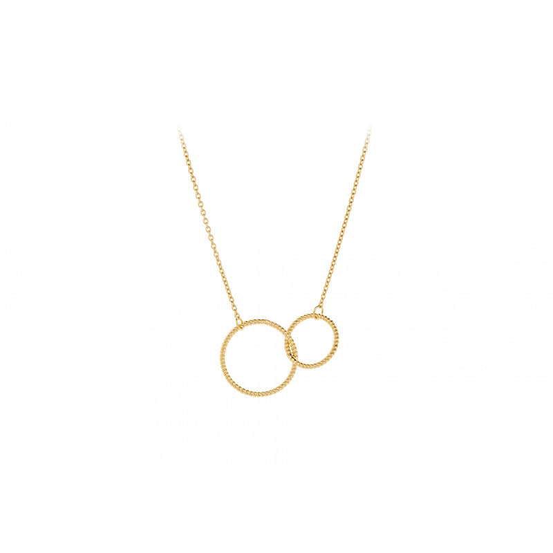 Double Twisted Necklace - Gold Plated