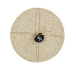 27cm Jute Placemat In Pearl White/Natural, set of 4