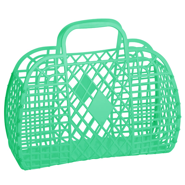 Retro Basket Jelly Bag - Large Green