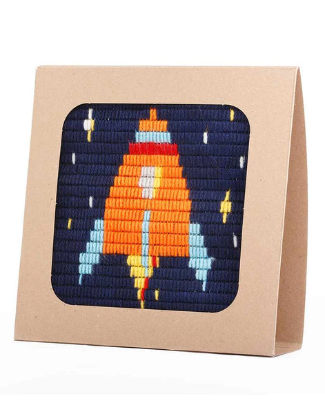 Sozo - Picture Frame Needlepoint Kit - Rocket Ship