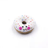 Pebblechild - Baby Toy Friendly doughnut rattle - white
