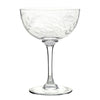 Cocktail Glasses with Fern Design - Set of 4