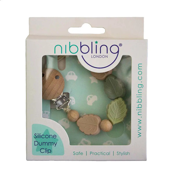 Nibbling - Leaf Dummy Clip : Sage & Oat