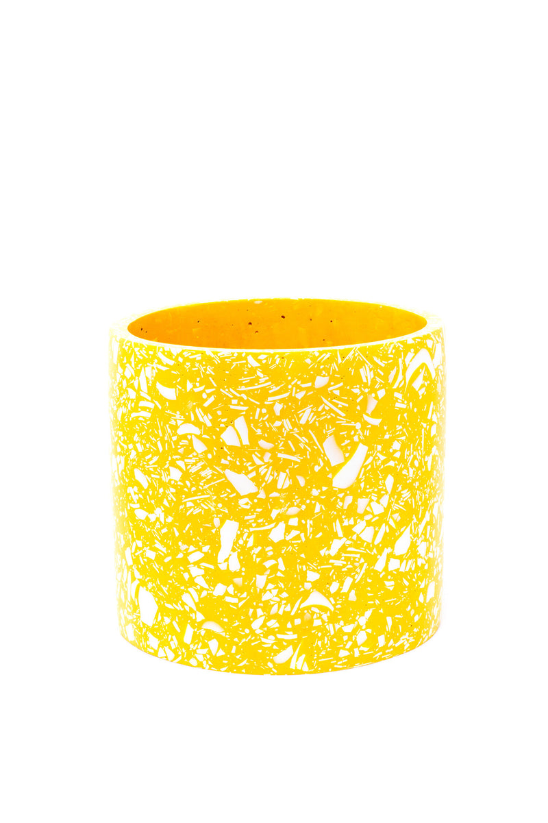 Salt Studios - Yellow & White Terrazzo Plant Pot