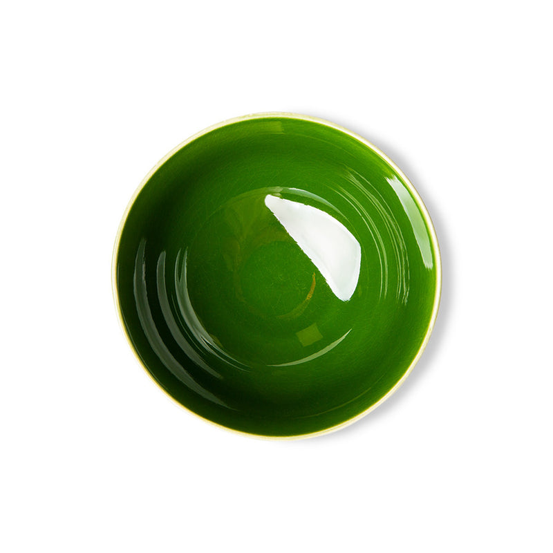 The Emeralds : Ceramic Dessert Bowl Green (Set of 4)