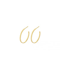 Sea Reflection Large Hoops - Gold Plated