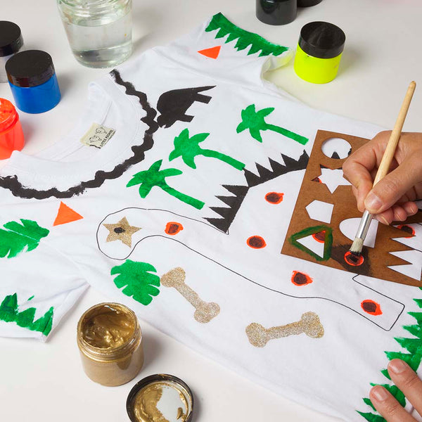Little Mashers - Dinosaur Creator Kit - Design Your Own T-Shirt - 3-4 Years