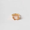 Square Claw Ring - Champagne