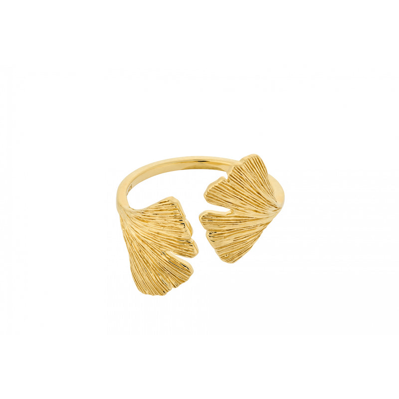 Biloba Ring- Gold Plated
