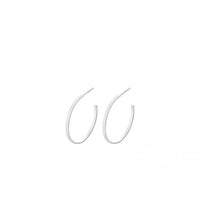 Sea Reflection Large Hoop - Silver