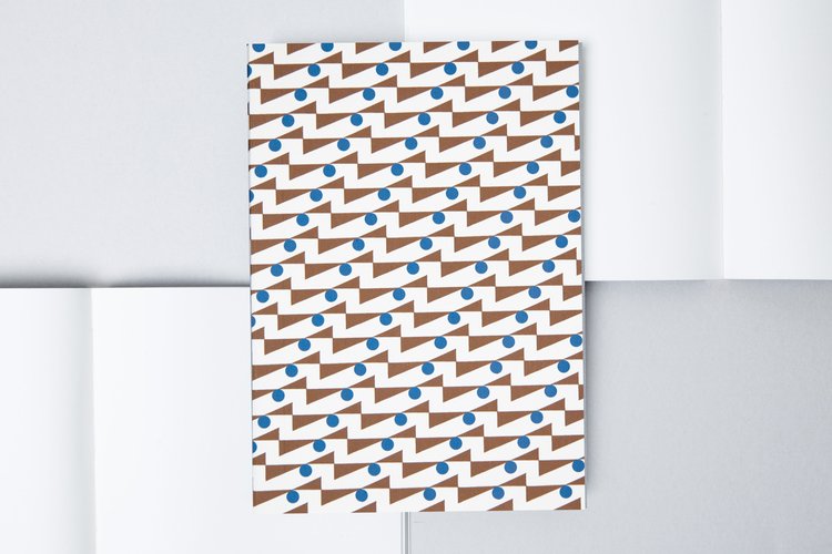 Limited Edition - A5 Layflat Daily Planner - Enid print in Brown/Blue