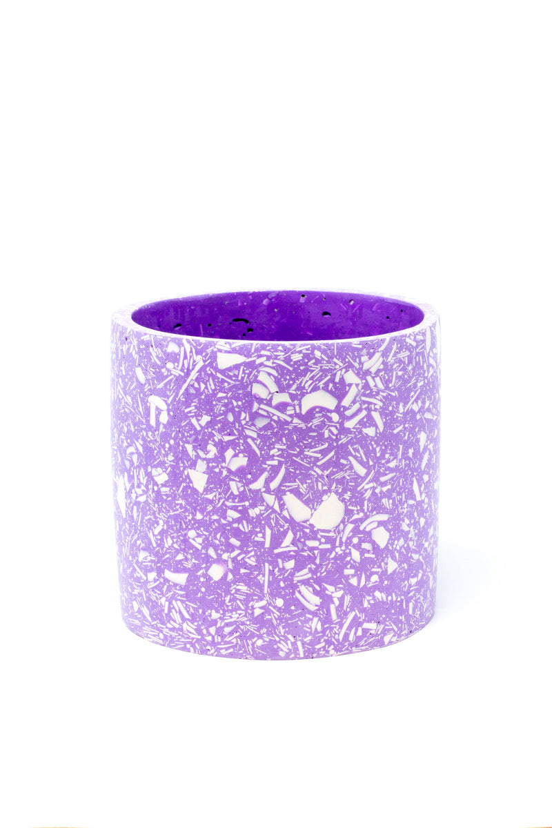 Salt Studios - Purple & White Terrazzo Plant Pot