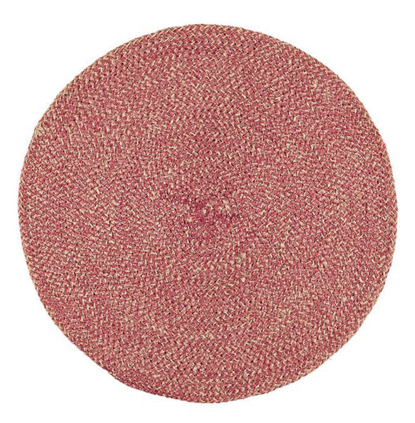 38cm Jute Placemat In Guardsman Red/Natural, 1 Mat