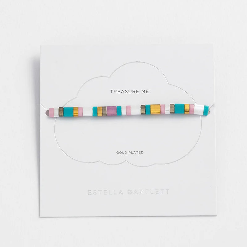 Pastel Tila Beads Slider Bracelet