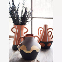 Madam Stoltz - Hand-painted Terracotta Vase