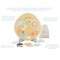 Orange Tree Toys - Spring Garden Weather Clock