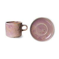 Chef Ceramics Cup and Saucer Rustic Pink