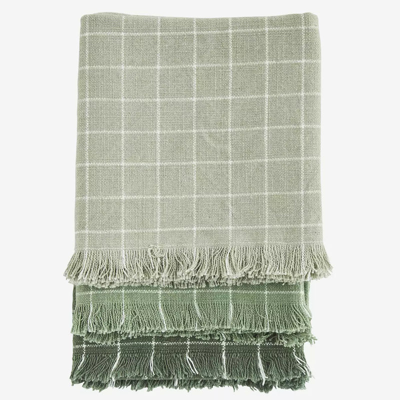 Madam Stoltz - Checked Kitchen towels (Set of 3)