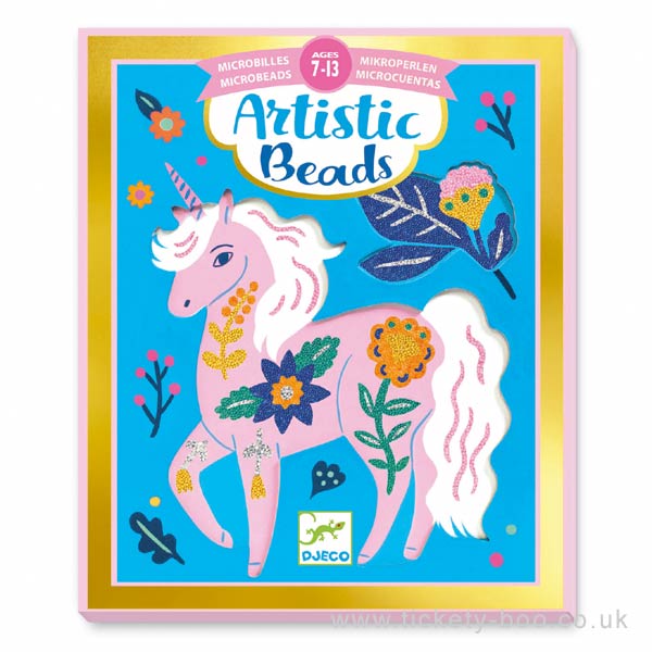 Djeco - Artistic Beads - Flowers and Fur