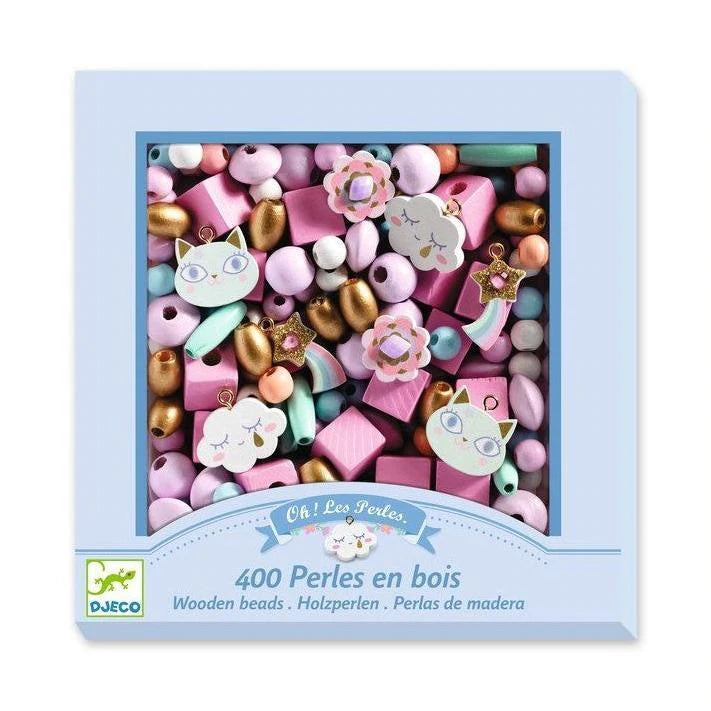 Wooden beads - Rainbow