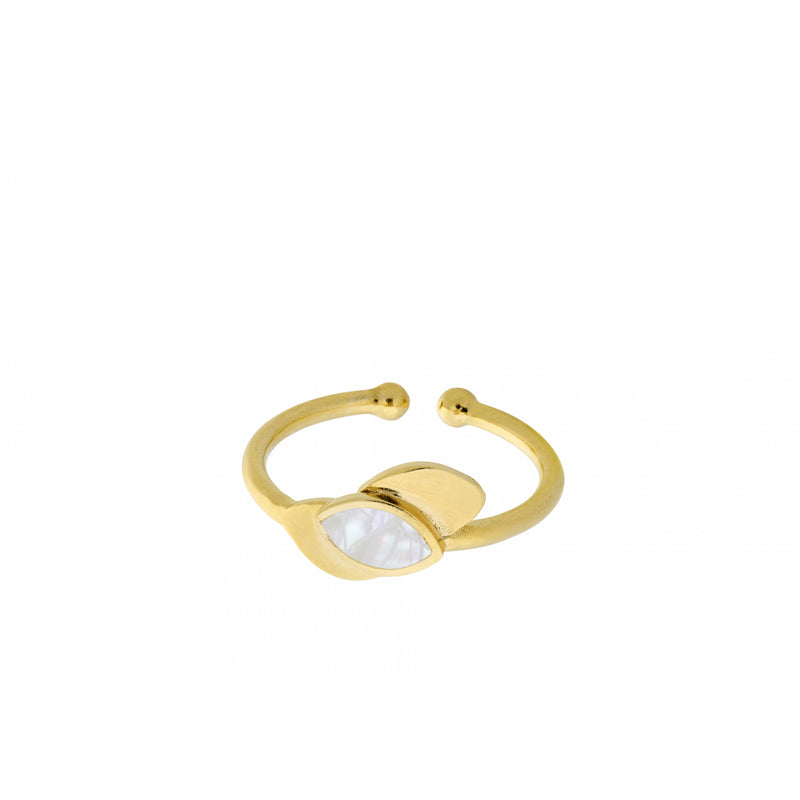 Flake Ring - Gold Plated