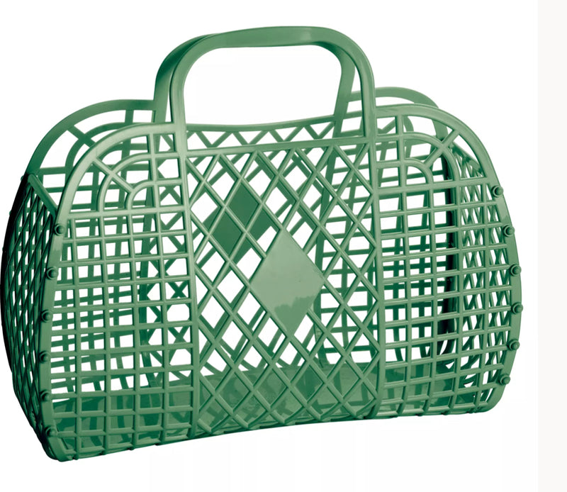 Sun Jellies - Retro Basket - Olive