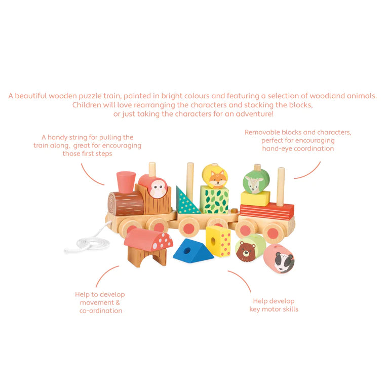 Orange Tree Toys - Woodland Puzzle Train