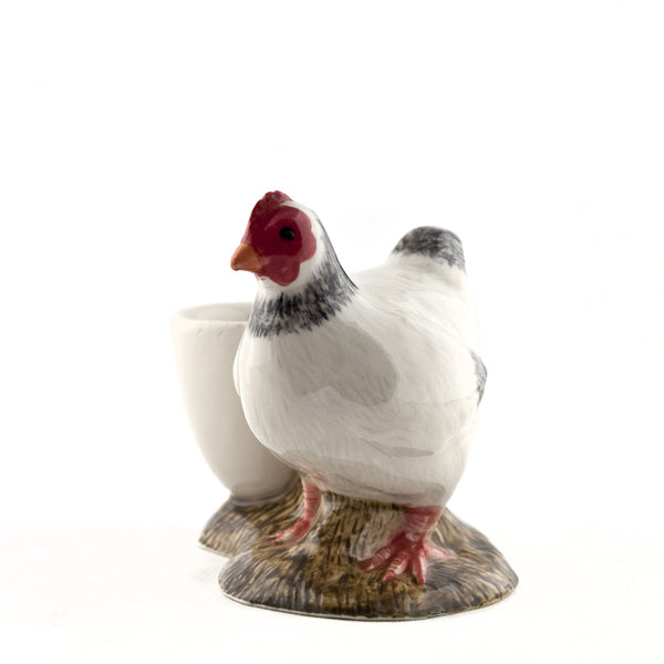 Light Sussex with Egg Cup