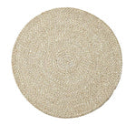 27cm Jute Placemat In Pearl White/Natural, set of 4