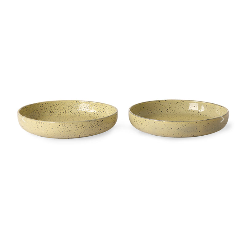 Gradient Ceramics Deep Plate Yellow SET OF 2