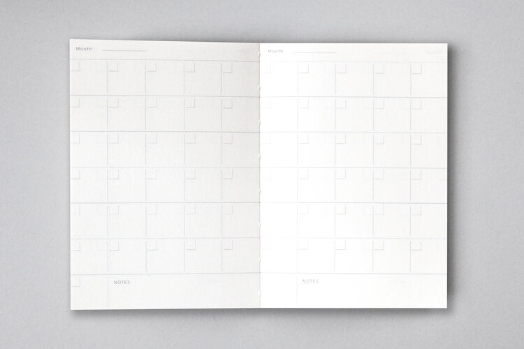 Limited Edition - A6 Pocket Layflat Weekly Planner - Enid print Brown/Blue