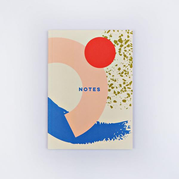 Memphis Brush A5 Lay Flat Notebook