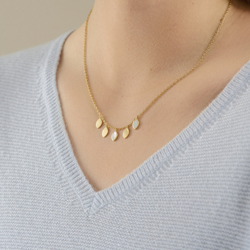 Flake Necklace - Gold Plated