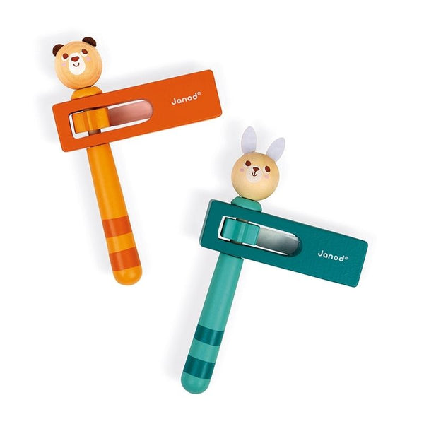 JANOD - POCKET BEAR AND RABBIT NOISEMAKER