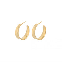 Midi Saga Hoops - Gold Plated