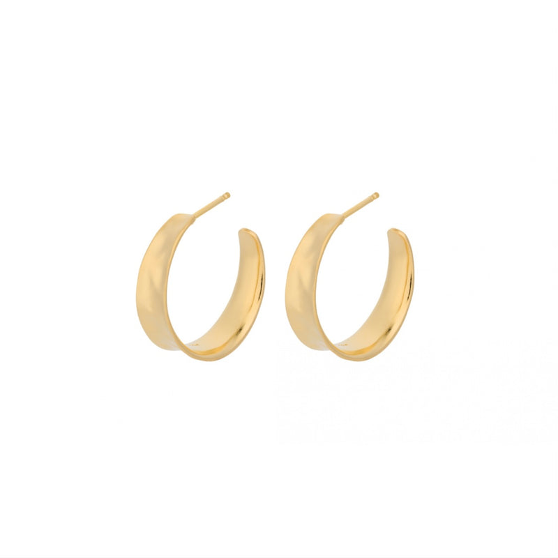 Midi Saga Hoops - Gold Plated