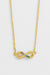 Multi CZ Infinity Necklace - Gold Plated