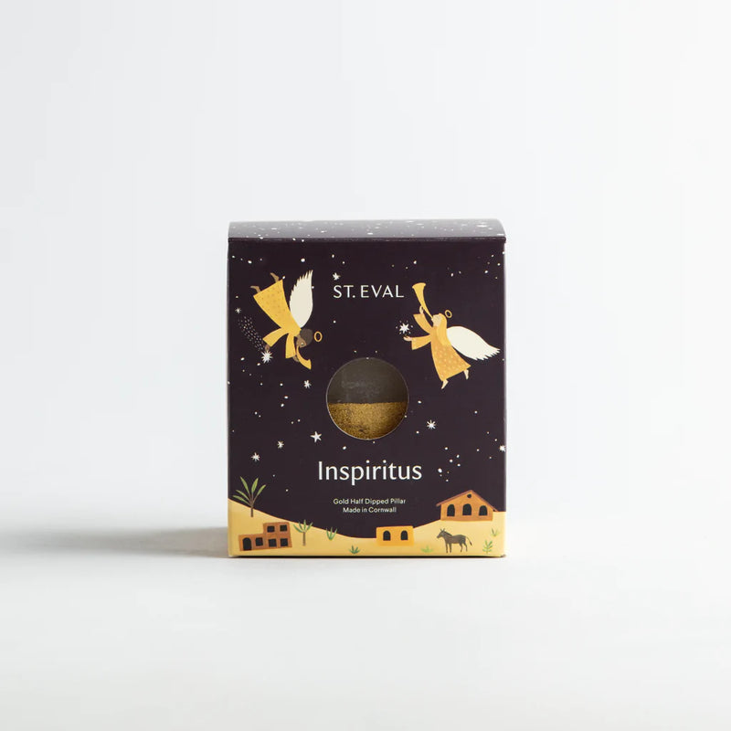 Inspiritus Gold Dipped Pillar Candle