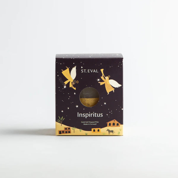 Inspiritus Gold Dipped Pillar Candle