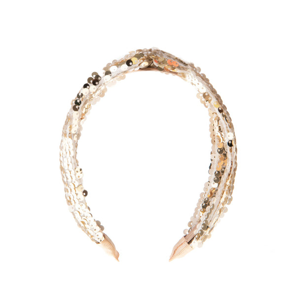 Sequin Crush Gold Headband