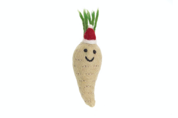 Christmas Parsnip with Hat