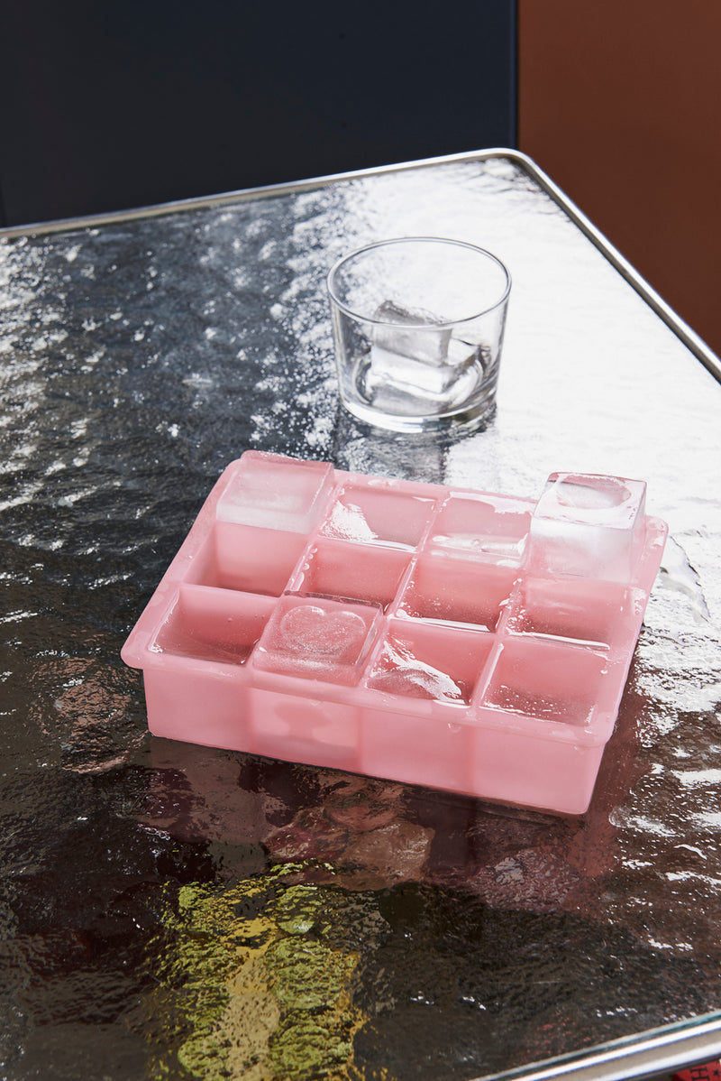 XL Ice Cube Tray Square - Pink