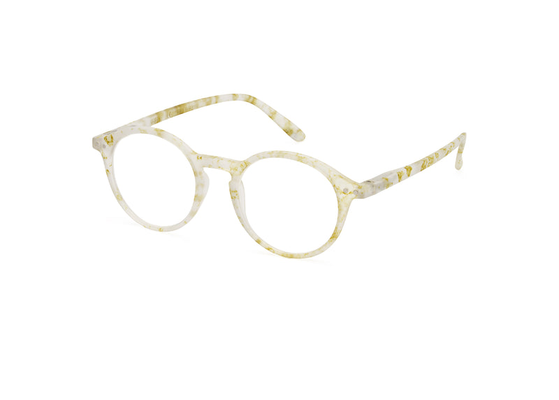 #D Reading Glasses - Oily White