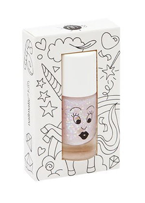 Nail Polish - Polly Powder Pink Glitter