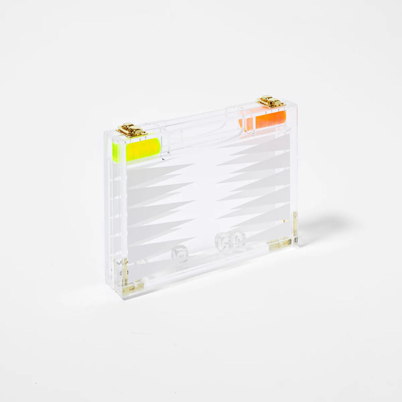 Sunny Life - Mini Lucite Backgammon Neon
