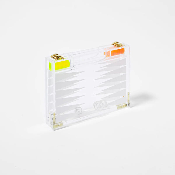 Sunny Life - Mini Lucite Backgammon Neon