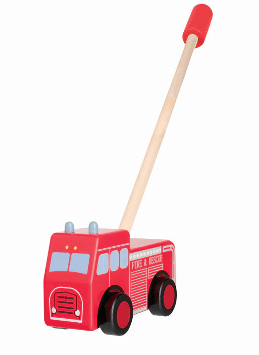 Orange Tree Toys - Push Along Vintage Fire Engine